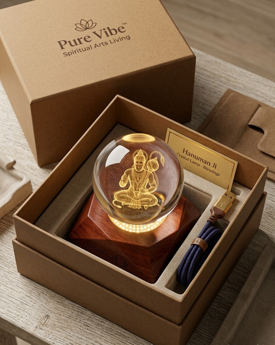 Pure Vibe™ Hanuman Ji Sacred 3D Lamp
