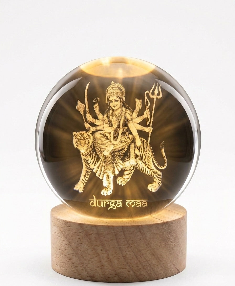 Pure Vibe™ Durga Maa Sacred 3D Lamp