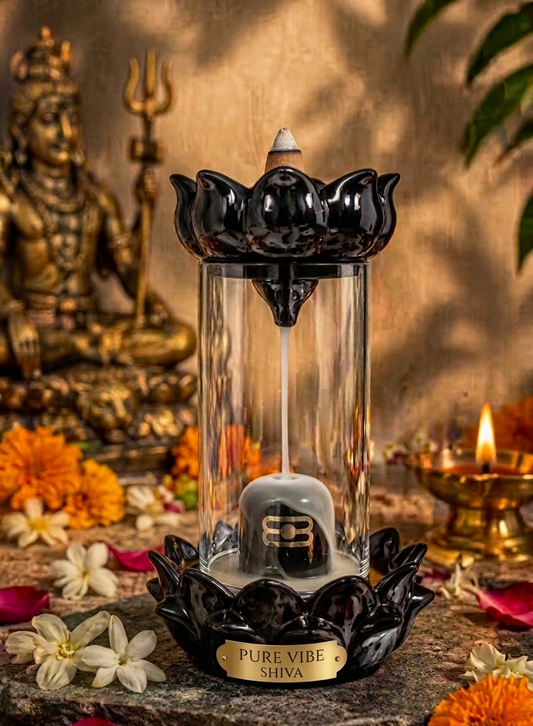 Pure Vibe™ Shivling Backflow Dhoop Fountain — Sacred Home Decor 🔱 Pure Vibe