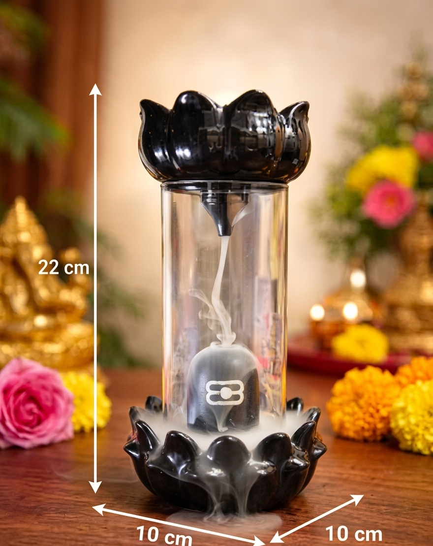 Pure Vibe™ Shivling Backflow Dhoop Fountain — Sacred Home Decor 🔱 Pure Vibe