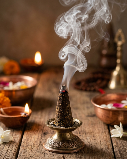 Pure Vibe™  Dhoop Combo — 4 Divine Fragrances | Premium Cones 🌸 Pure Vibe