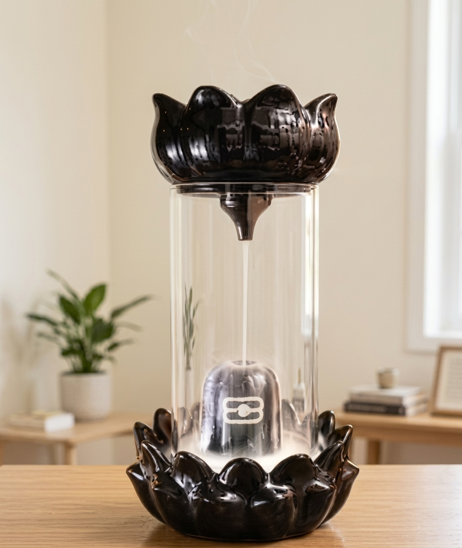 Pure Vibe™ Shivling Backflow Dhoop Fountain — Sacred Home Decor 🔱 Pure Vibe