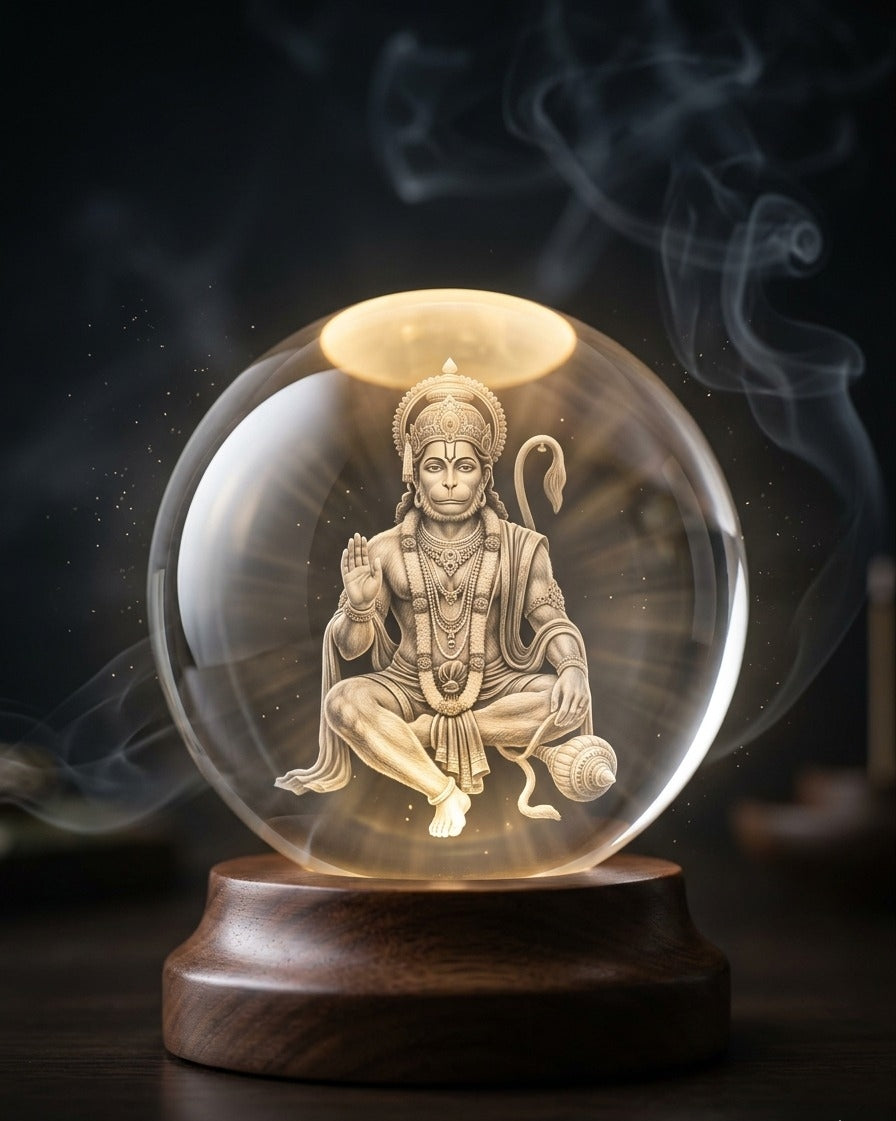 Pure Vibe™ Hanuman Ji Sacred 3D Lamp