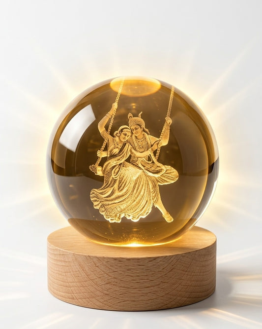 Pure Vibe™ Radha Krishna Sacred 3D Lamp