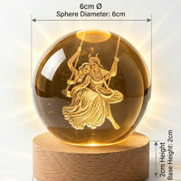 Pure Vibe™ Radha Krishna Sacred 3D Lamp