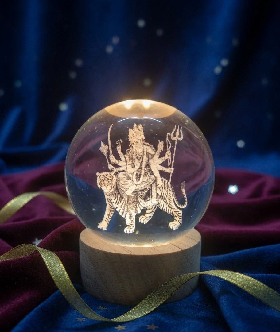 Pure Vibe™ Durga Maa Sacred 3D Lamp